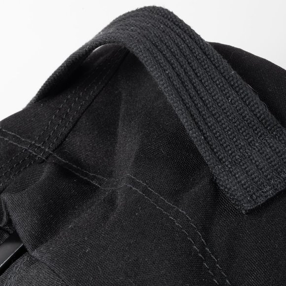 Y-3 Logo Embroidered Black Canvas Backpack - Picture 9 of 16